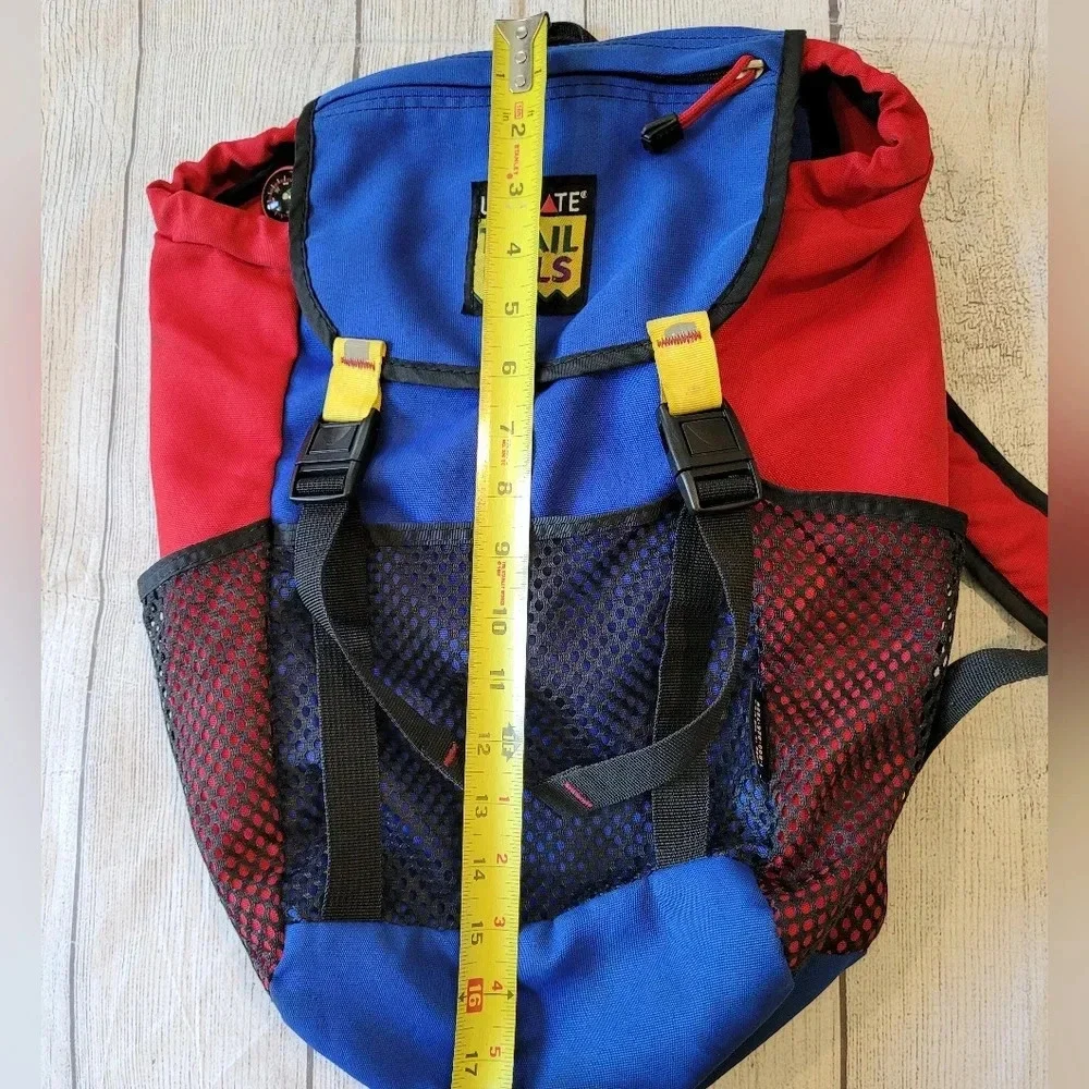 Ultimate Trail Pals Vintage Retro 1990's Outdoor Backpack Blue Red ☆Rare☆